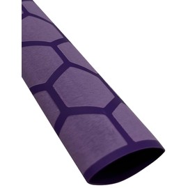 Accering Honeycomb Pattern Heat Shrinking Fishing Anti-Static for Sports Racquest Cleaning Tools (φ30mm, L5.25 ft, Purple)