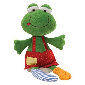 GUND Sock Hop Frog Ribbitz 14" Plush