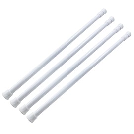 Waziaqoc 4 Pack Window Security Bar, 17-27.6 Inch Extendable Tension Rods for Bathroom Cupboards, Enhanced Safety and Protection