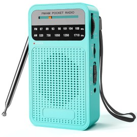 Small Radio, Portable Radio FM/AM Transistor Radio with Excellent Receiving and Sound Quality - Pocket Radio with Headphone Jack, Easy to Use
