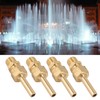 4 PCS Water Fountain Nozzles Pure Copper Large Hexagonal Direct