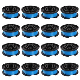 TopHomer String Trimmer Replacement, 1.65mm Automatic Feed Spool & Line Garden Lawn Mower Replacement Fits for Greenworks 21222A, 21062, 21312 (16pcs)