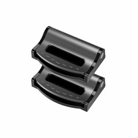 AIMALL 2PCS Car Safety Seat Belt Clip Adjuster Buckle Strap Stopper Clamps Safe Comfort, Easy Installation, Compact Design, 2.36x1.57x0.67in
