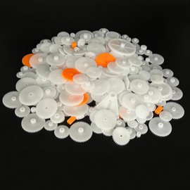 272PCS Toy Plastic Gear Toy DIY Gear Kit for RC Car Truck Robot Boat DIY Model Toy Electric Motor Gear Replace Parts (272)