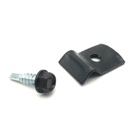 10x Mounting Set Anthracite for Double Rod Mat Fence Holder Grid Mat Holder Attachment Fence Clamps Tension Wire Holder for Attaching Tension Wire or Fence Mats