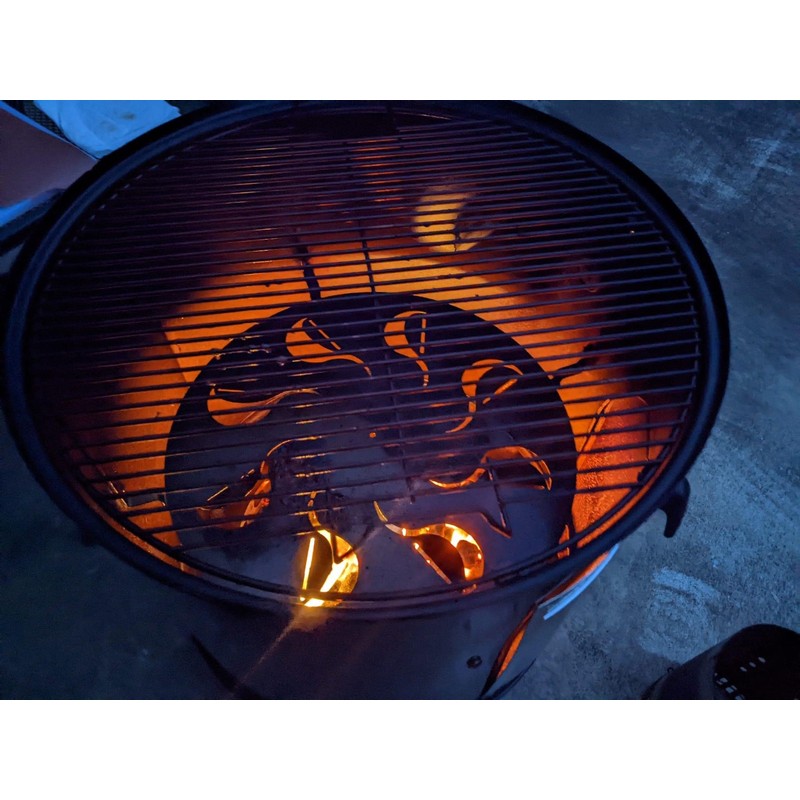 FireDial Baffle Plate Heat Management System for Charcoal BBQ and
