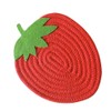 Hemoton Pot Holders Cloth Trivets Strawberry Shaped Cotton Thread Kitchen