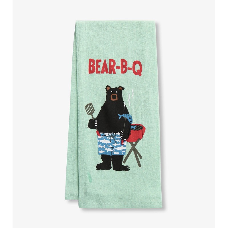 Little Blue House Kitchen Hand/Dish Towels, Bear-B-Q, One Size