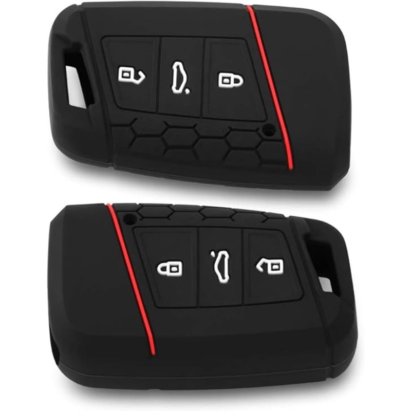 2 Piezas Funda Protección De Silicon Llave Compatible con VW