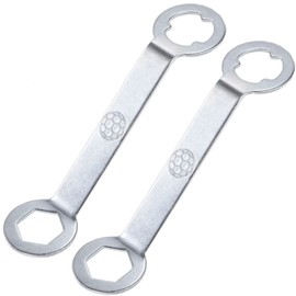 LKTFATD 2 PCS Aluminum Track Spikes Wrench Dual Interface Football Stud Wrench Professional Sports Shoe Spikes Replacement Tool for M5 Rugby Studs Shoes Accessory Replacement Spanner Key