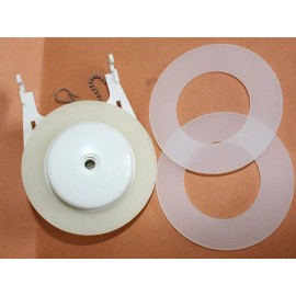 NuFlush Flapper 3.5-inch with Two Extra Silicone Seals for One-Piece Toilets