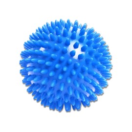 LEZER Spiky Massage Ball, Trigger Massage Point, Plantar Fasciitis, Deep Tissue Myofascial Release Tool, Foot Massager, Muscle Knot Relief, Physical Therapy, 3 in（Blue）