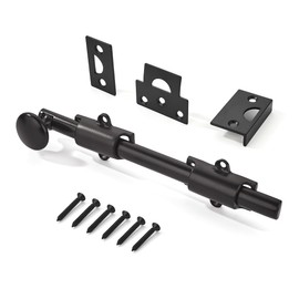 khtumeware 10 inches 1-Pack, Oil Rubbed Bronze Solid Brass Dutch Door Surface Slide Latches & Slide Surface Bolts, Decorative Surface Slide Bolts for Windows and Doors