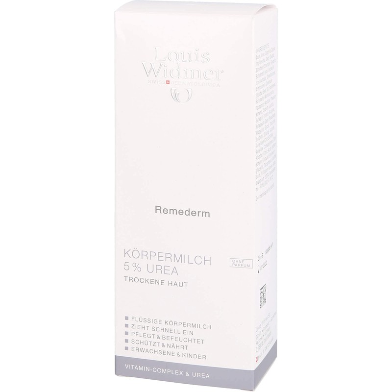 Louis Widmer WidmerRemederm Body Milk 5% Urea Unscented 200 ml