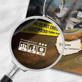 MAGNIFICUM Crime Game: The Brand - A Village and Its Secrets, Detective Game, Escape Room Game for Adults