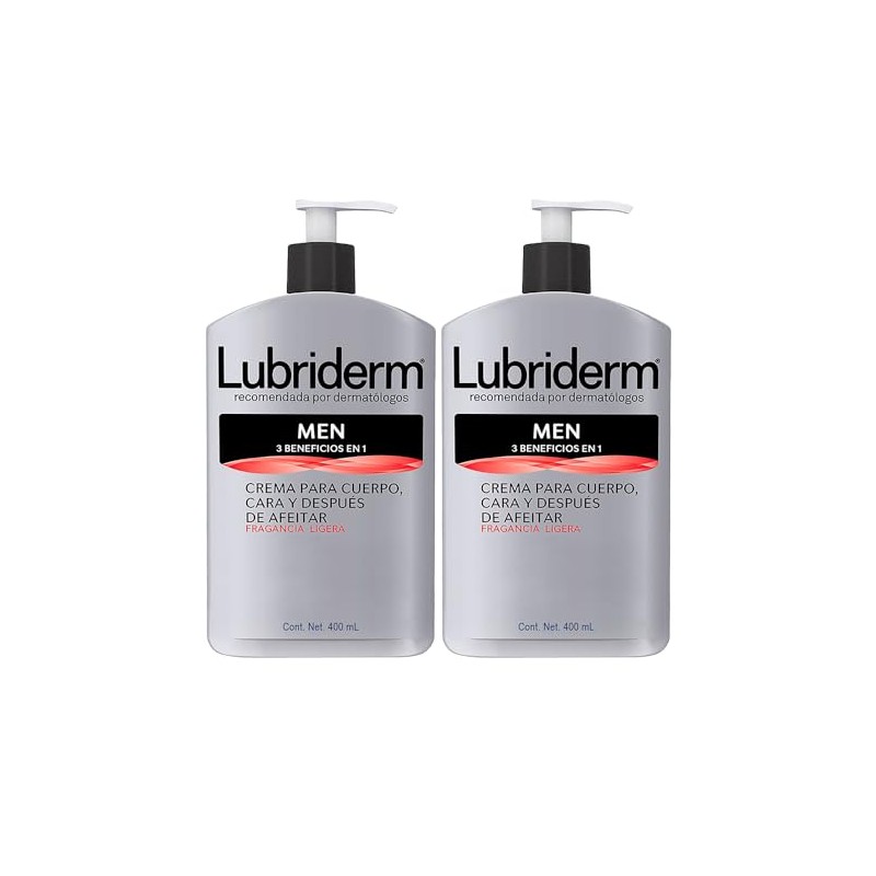 Lubriderm Men Crema Corporal 400ml Pack