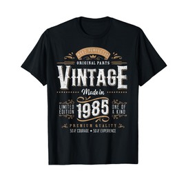 Vintage 1985 40th Birthday Gifts Women Men 40 Year Old T-Shirt