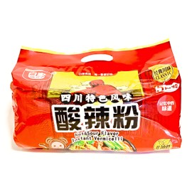 Baijia Hot & Sour Flavor Instant Vermicelli (105g X5) And 2 Pairs Of Chopstick
