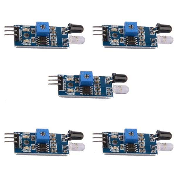 Youmile 5-Pack IR Infrared Obstacle Avoidance Sensor Module for Arduino