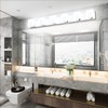 Aipsun 6 Lights Modern LED Bathroom Vanity Light Acrylic Stainless