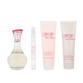 Paris Hilton Can Can For Women - 4 Piece Gift Set - 3.4 Oz Eau De Parfum Spray, 0.34 Oz Eau De Parfum Spray, 3.0 Oz Body Lotion, 3.0 Oz Shower Gel
