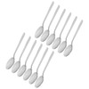 12Pcs Long Handle Dessert Spoon 316 Stainless Steel Soup Coffee