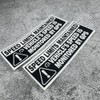 Warning Car Stickers Vehicle Speed is Monitored by GPS Speed