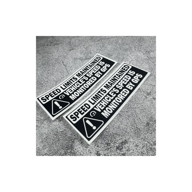 Warning Car Stickers Vehicle Speed is Monitored by GPS Speed