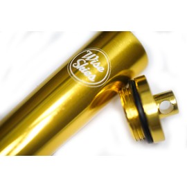 Wise Skies Metal Joint Holder Doob Tube Pink Key Ring Water Resistant Smoking Rolling Accessory (Gold), One Size