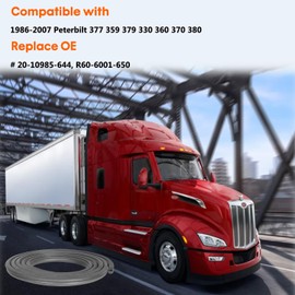 Ezbzyz Rubber Door Seals for Peterbilt 359 and 379 (1986-2007) 1100 Series cabs, 13.5 feet in Length, Replacement Part Numbers 20-10985-644 and R60-6001-650 (1 for 1 Door)