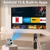 Mini Projector with WiFi and Bluetooth, Football Design, 200 ANSI
