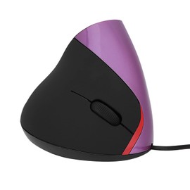 Kuuleyn Vertical Mouse, Wired Mouse, Optical Mouse, Wireless Mouse, 3200DPI USB Vertical Wired Mouse Ergonomic Design Wrist Rest Gaming Mice for PC Laptop(Purple)