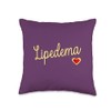 Lymphatic Health Heart Lipedema Throw Pillow