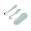 Stainless Steel Fork and Spoon Set with Storage Box -