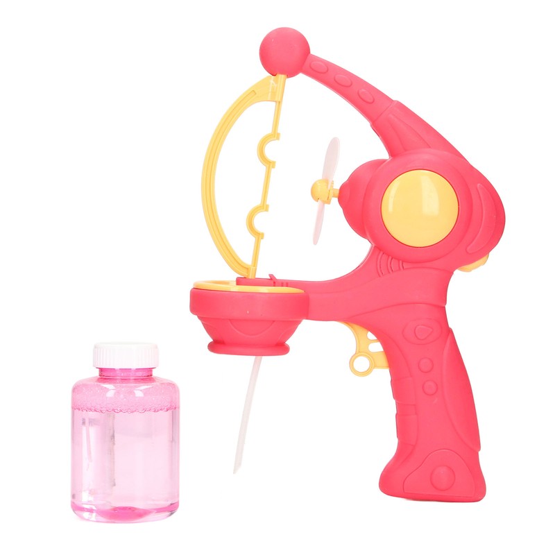 Bubble Gun Automatic Convenient Handle Battery Powered Interesting Fan Function