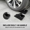 ROBLOCK Solid Rubber Wheel Chocks Heavy Duty Trailer Chock, G.V.W.