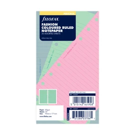 Filofax Personal Ruled Notepaper - Fashion Coloured