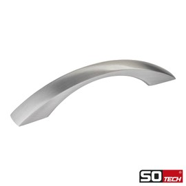 SOTECH ZOE BA Furniture Handles 128 mm Stainless Steel Look Matt Drawer Handles Bow Handles Chest of Drawers Pack of 5