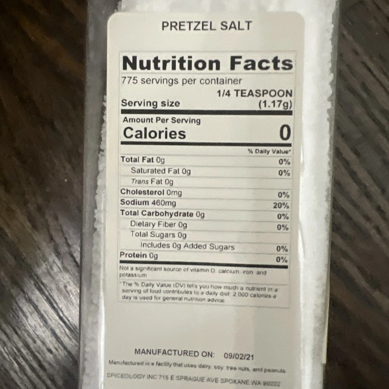 Spiceology Pretzel Salt Coarse Grain