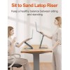 tounee Laptop Stand for Desk Adjustable Height, Telescopic 360 Rotating