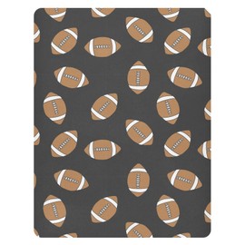 Pfrewn Crib Sheets for Boys Girls American Football Ball Fitted Crib Sheet Fits Standard Crib Mattress Pads Stretch Soft Toddler Baby Sheet,52x28IN