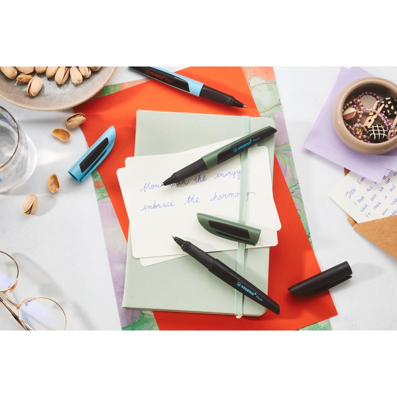 STABILO Flow Ballpoint Pen Khaki / Black