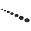 200Pcs Wire Washer Kit Rubber Grommet Dustproof Insulated Fireproof for
