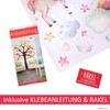 202 Wall Tattoo World Map with Animals Children's Room Wall