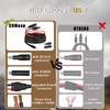 COMeap 6FT 2M 12AWG+14AWG Solar Connector to DC 8mm Adapter