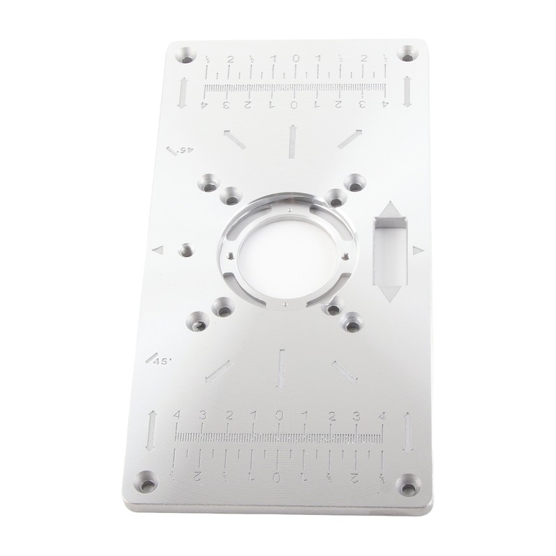 Aluminium Router Table Insert Plate for Woodworking Benches Milling Trimming