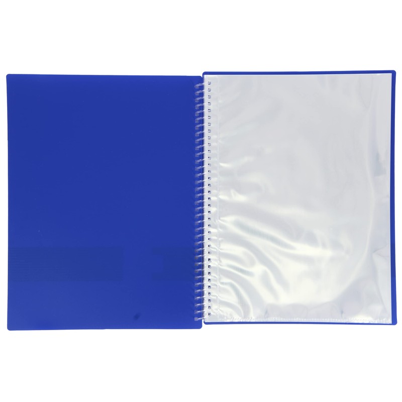 Oxford - Folder 40 Pockets, Opaque Plastic Cover, Navy Blue