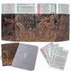 CZYY DND Dungeon Master Screen Four-Panel with Pockets, Faux Leather