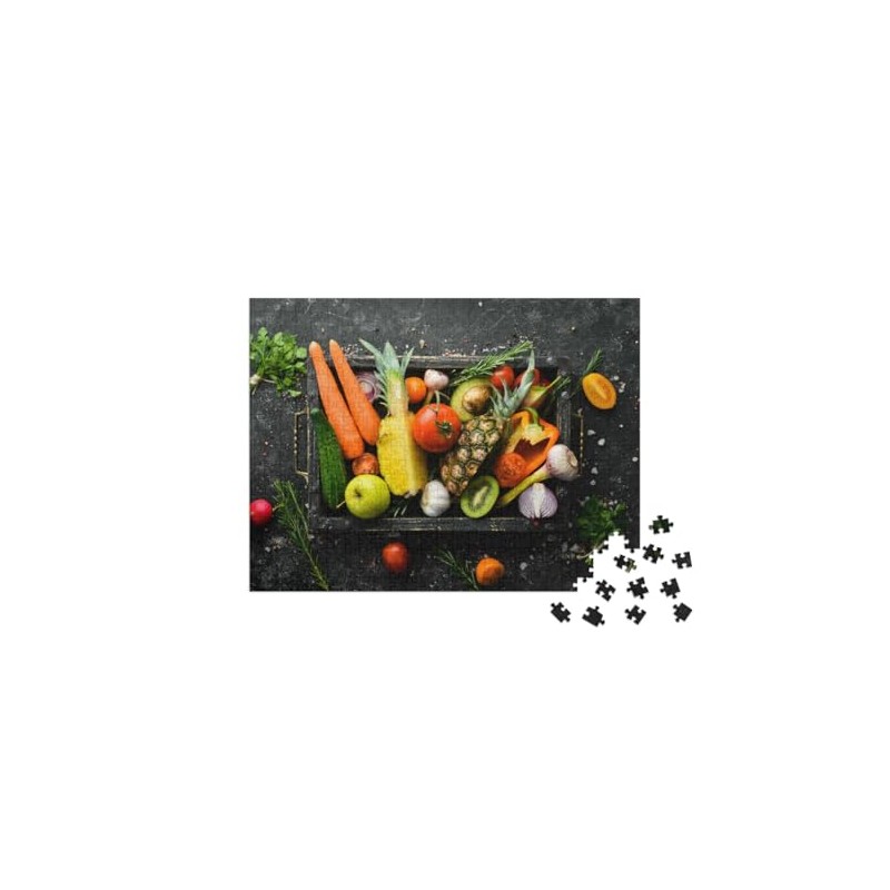 puzzleYOU: Puzzle 500 Piece Fresh Vegetables and Fruits in a