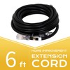CoilPro 6FT Outdoor Extension Cord-16/3 SJTW Durable Extension Cable with